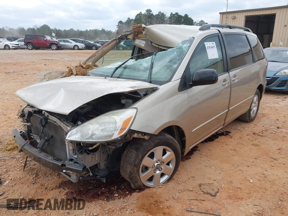 2005 Toyota Sienna CE with VIN 5TDZA23C25S256778, listed as a IAAI auction lot 41834055 with 118,360 mi miles. Bid and sale history available at carsss.com. Image 18.