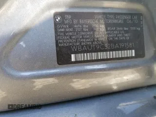 2011 BMW 3 Series 328i with VIN WBAUT9C52BA191581, listed as a Copart auction lot 82901954 with 164,378 mi miles and Clean title. Bid and sale history available at DreamBid. Image 12.