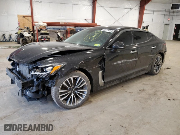 2018 Kia Stinger Premium with VIN KNAE25LA0J6024179, listed as a Copart auction lot 45175454 with 53,461 mi miles and Non Repairable. Bid and sale history available at DreamBid. Image 1.