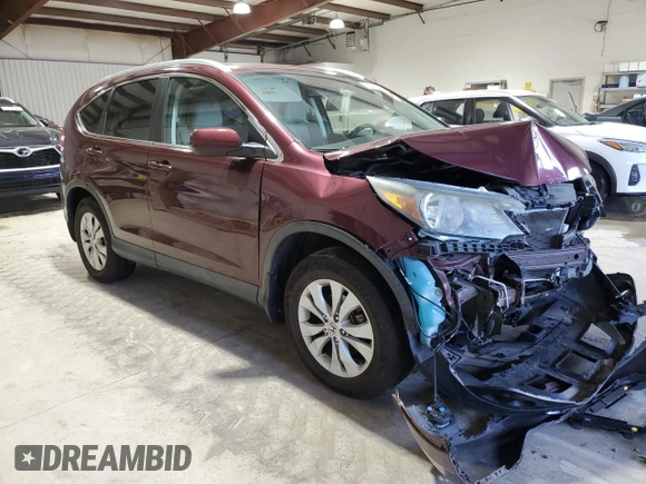 2014 Honda CR-V EX-L with VIN 5J6RM4H78EL027077, listed as a Copart auction lot 52240475 with 67,588 mi miles and Salvage Title. Bid and sale history available at carsss.com. Image 4.