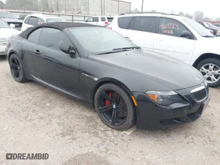 2007 BMW 6 Series M6 with VIN WBSEK93587CY78191, listed as a IAAI auction lot 41703769 with 1 mi miles. Bid and sale history available at carsss.com. Image 1.