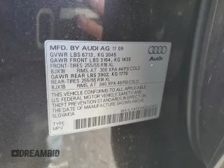 2010 Audi Q7 3.6L Premium Plus with VIN WA1LYAFE4AD003051, listed as a Copart auction lot 49881785 with 229,590 mi miles and Clean Title. Bid and sale history available at carsss.com. Image 13.