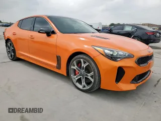 2019 Kia Stinger GT with VIN KNAE35LC9K6070562, listed as a Copart auction lot 51612275 with 75,785 mi miles and Salvage Title. Bid and sale history available at DreamBid. Image 5.