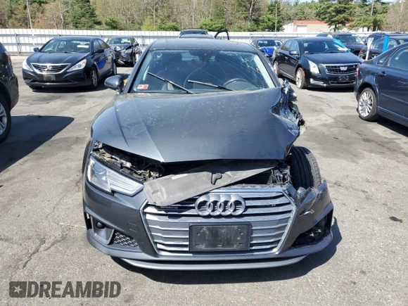 2019 Audi A4 Premium with VIN WAUDNAF43KA027299, listed as a Copart auction lot 55176575 with Not provided miles and Salvage title. Bid and sale history available at DreamBid. Image 5.