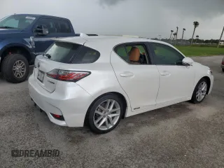 2017 Lexus CT with VIN JTHKD5BH1H2281107, listed as a Copart auction lot 74105824 with 0 mi miles and Salvage Title. Bid and sale history available at carsss.com. Image 3.