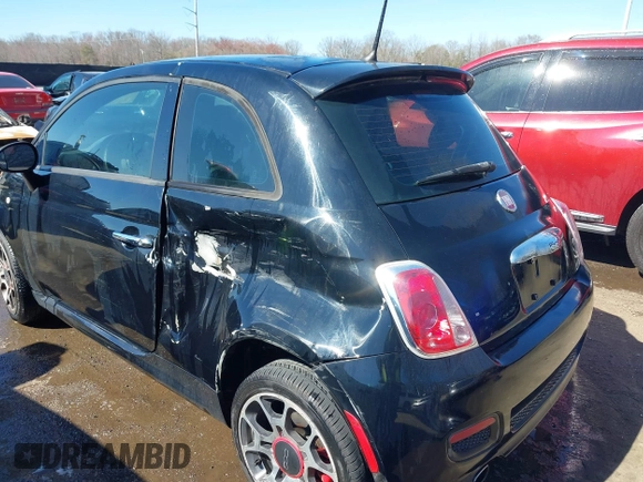 2014 FIAT 500 Sport with VIN 3C3CFFBRXET288618, listed as a IAAI auction lot 41803908 with 100,718 mi miles. Bid and sale history available at carsss.com. Image 6.