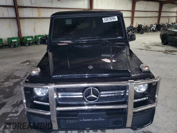2018 Mercedes-Benz G-Class AMG G 63 with VIN WDCYC7DH4JX294055, listed as a Copart auction lot 53979294 with 46,042 mi miles and Salvage Title. Bid and sale history available at carsss.com. Image 5.