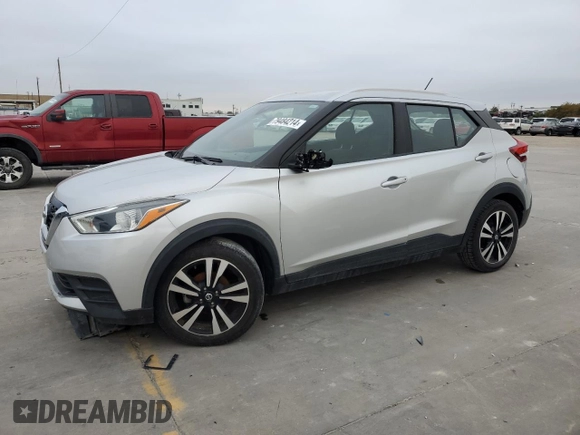 2020 Nissan Kicks SV with VIN 3N1CP5CV5LL484299, listed as a Copart auction lot 79484214 with 77,315 mi miles and Salvage Title. Bid and sale history available at DreamBid. Image 1.