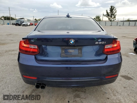 2017 BMW 2 Series 230i with VIN WBA2F9C38HV983992, listed as a Copart auction lot 81633793 with 34,263 mi miles. Bid and sale history available at carsss.com. Image 6.