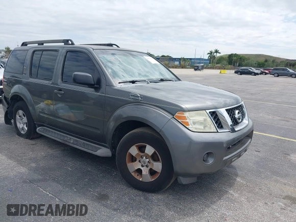 2008 Nissan Pathfinder SE with VIN 5N1AR18U68C612555, listed as a IAAI auction lot 41778157 with 160,510 mi miles. Bid and sale history available at carsss.com. Image 1.