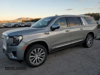 2023 GMC Yukon XL Denali with VIN 1GKS2JKL8PR173615, listed as a Copart auction lot 82749744 with 6,673 mi miles and Salvage Title. Bid and sale history available at carsss.com. Image 1.