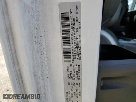 2019 Ram ProMaster Cargo with VIN 3C6TRVDG4KE543649, listed as a Copart auction lot 53811635 with 233,230 mi miles and Clean Title. Bid and sale history available at DreamBid. Image 13.
