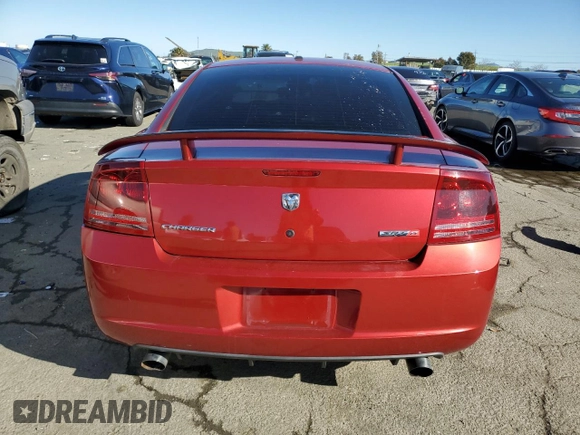 2006 Dodge Charger SRT-8 with VIN 2B3KA73W66H283699, listed as a Copart auction lot 44060975 with 126,105 mi miles and Salvage Title. Bid and sale history available at DreamBid. Image 6.
