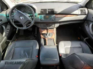 2005 BMW X5 3.0i with VIN 5UXFA13515LY23724, listed as a Copart auction lot 47836155 with 146,836 mi miles and Salvage Title. Bid and sale history available at carsss.com. Image 8.