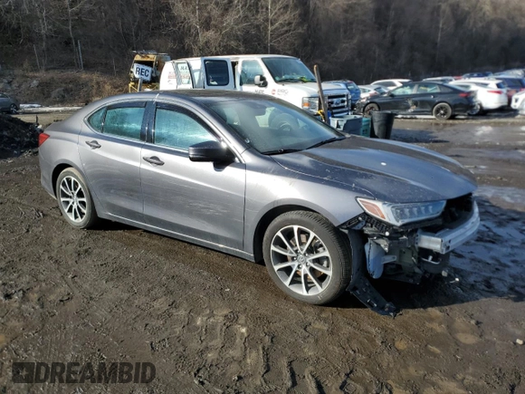 2019 Acura TLX with VIN 19UUB2F37KA004747, listed as a Copart auction lot 45744185 with 91,274 mi miles and Salvage Title. Bid and sale history available at carsss.com. Image 4.