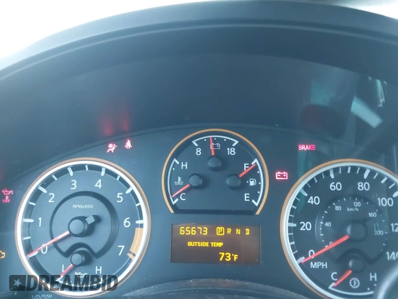 2012 Nissan Titan SV with VIN 1N6BA0EK5CN312092, listed as a IAAI auction lot 41881794 with 65,673 mi miles. Bid and sale history available at carsss.com. Image 7.