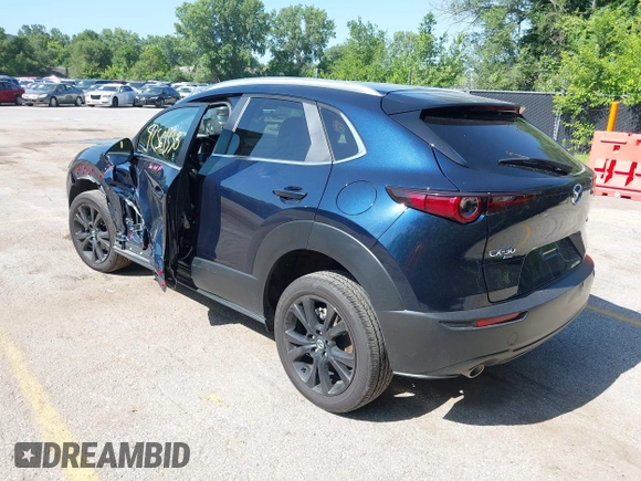 2024 Mazda CX-30 S Select Sport with VIN 3MVDMBBM7RM698178, listed as a IAAI auction lot 42561338 with 25,112 mi miles and . Bid and sale history available at DreamBid. Image 3.