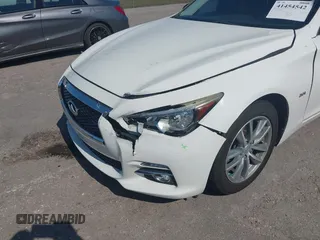 2017 Infiniti Q50 2.0t with VIN JN1CV7AP4HM642506, listed as a IAAI auction lot 41454542 with 131,807 mi miles. Bid and sale history available at carsss.com. Image 6.