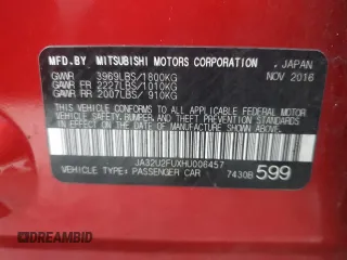 2017 Mitsubishi Lancer ES with VIN JA32U2FUXHU006457, listed as a Copart auction lot 77043094 with 96,641 mi miles and Salvage Title. Bid and sale history available at carsss.com. Image 13.