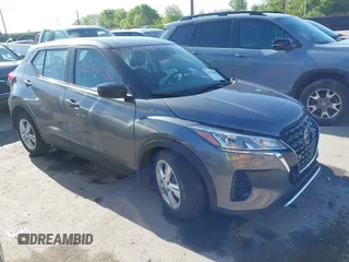 2021 Nissan Kicks S with VIN 3N1CP5BV3ML551937, listed as a IAAI auction lot 42274380 with 22,698 mi miles and . Bid and sale history available at DreamBid. Image 1.