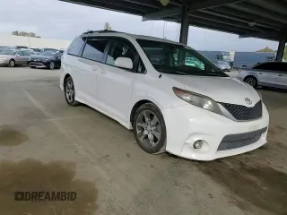 2012 Toyota Sienna SE with VIN 5TDXK3DC9CS215991, listed as a Copart auction lot 51868005 with 215,075 mi miles and Salvage title. Bid and sale history available at DreamBid. Image 12.