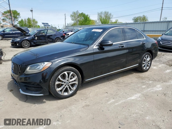 2018 Mercedes-Benz C 300 z VIN 55SWF4KB2JU249643, wystawiony jako Copart lot #56357375 z przebiegiem 132 368 mil mil oraz Czysty tytuł • Clean title. Historia ofert i sprzedaży dostępna na DreamBid. Obrazek 1.