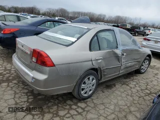 2003 Honda Civic EX with VIN 2HGES25773H569172, listed as a Copart auction lot 45013615 with 293,902 mi miles and Salvage Title. Bid and sale history available at DreamBid. Image 3.