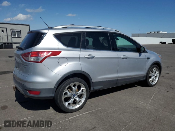 2013 Ford Escape Titanium with VIN 1FMCU0J97DUD92435, listed as a Copart auction lot 54106995 with 142,049 mi miles and Clean Title. Bid and sale history available at carsss.com. Image 3.