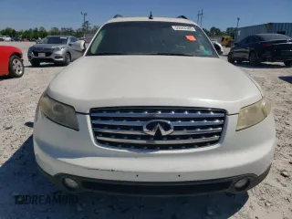 2005 Infiniti FX35 with VIN JNRAS08W55X215220, listed as a Copart auction lot 53343385 with 0 mi miles and Salvage Title. Bid and sale history available at carsss.com. Image 5.
