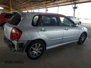 2006 Kia Spectra with VIN KNAFE162665365284, listed as a Copart auction lot 52147085 with 139,570 mi miles and Salvage Title. Bid and sale history available at carsss.com. Image 3.