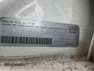 2009 Audi A4 Prestige with VIN WAUMF78K39N012896, listed as a Copart auction lot 82490104 with 105,474 mi miles and Clean title. Bid and sale history available at DreamBid. Image 12.