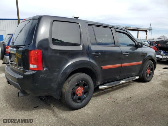 2011 Honda Pilot LX with VIN 5FNYF4H25BB090412, listed as a Copart auction lot 49456145 with 0 mi miles and Non Repairable. Bid and sale history available at carsss.com. Image 3.