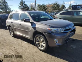 2012 Toyota Highlander Hybrid Limited with VIN JTEDC3EH8C2008943, listed as a Copart auction lot 81620464 with 105,499 mi miles and Salvage Title. Bid and sale history available at carsss.com. Image 4.