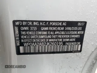 2018 Porsche 718 Cayman z VIN WP0AA2A82JK260195, wystawiony jako Copart lot #38854154 z przebiegiem 27 381 mil mil oraz . Historia ofert i sprzedaży dostępna na DreamBid. Obrazek 13.
