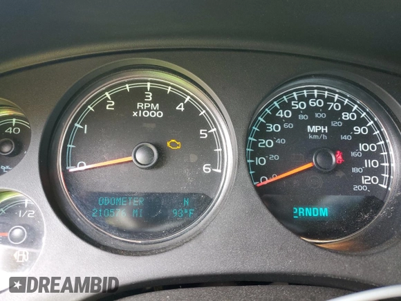 2013 Chevrolet Avalanche LT with VIN 3GNMCFE05DG160033, listed as a Copart auction lot 52668094 with 210,576 mi miles and Salvage Title. Bid and sale history available at DreamBid. Image 9.