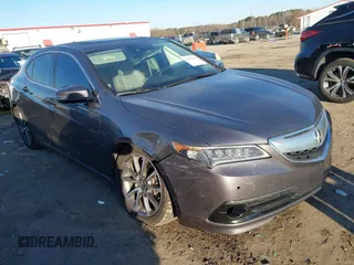2017 Acura TLX V6 w/Advance Pkg with VIN 19UUB2F74HA003079, listed as a IAAI auction lot 41411023 with 133,847 mi miles and . Bid and sale history available at DreamBid. Image 1.