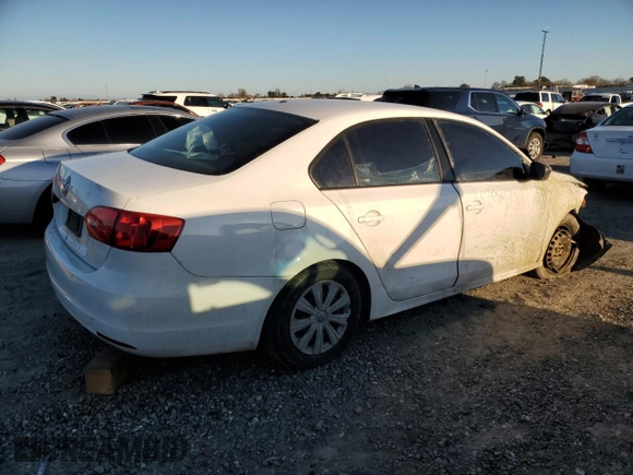 2011 Volkswagen Jetta Sedan S with VIN 3VW2K7AJ5BM340549, listed as a Copart auction lot 46942075 with 122,757 mi miles and Clean Title. Bid and sale history available at carsss.com. Image 3.