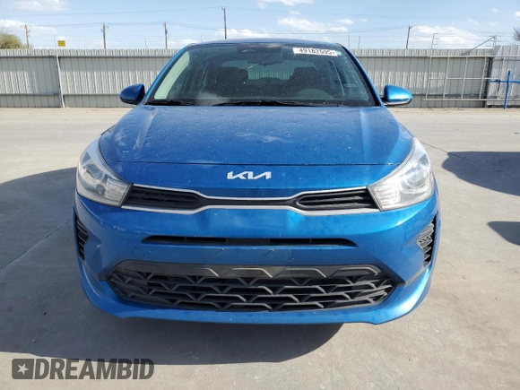 2022 Kia Rio S with VIN 3KPA24AD1NE478417, listed as a Copart auction lot 49182595 with 72,338 mi miles and Clean Title. Bid and sale history available at DreamBid. Image 5.