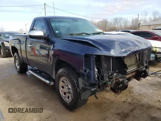 2010 Chevrolet Silverado 1500 Work Truck with VIN 1GCPCPEX0AZ271481, listed as a Copart auction lot 43697235 with 129,897 mi miles and Salvage Title. Bid and sale history available at DreamBid. Image 4.