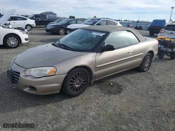 2004 Chrysler Sebring LX with VIN 1C3EL45X84N380308, listed as a Copart auction lot 87330434 with 81,169 mi miles and Salvage Title. Bid and sale history available at carsss.com. Image 1.
