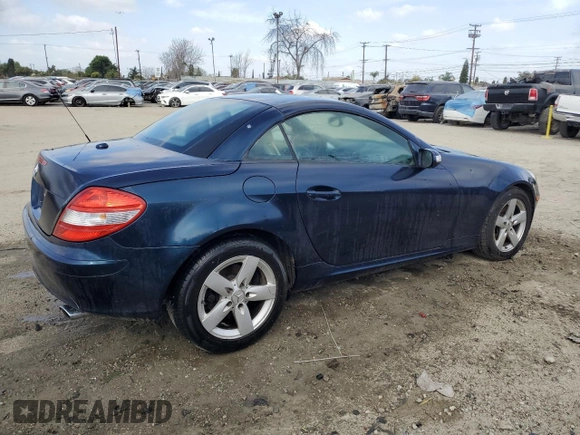2007 Mercedes-Benz SLK 280 z VIN WDBWK54F97F146600, wystawiony jako Copart lot #51178005 z przebiegiem 158 086 mil mil oraz Czysty tytuł • Clean title. Historia ofert i sprzedaży dostępna na DreamBid. Obrazek 3.