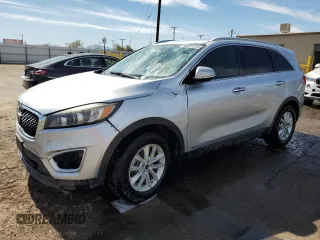 2018 Kia Sorento LX V6 with VIN 5XYPGDA59JG420766, listed as a Copart auction lot 46072115 with 270,019 mi miles and Clean Title. Bid and sale history available at carsss.com. Image 1.