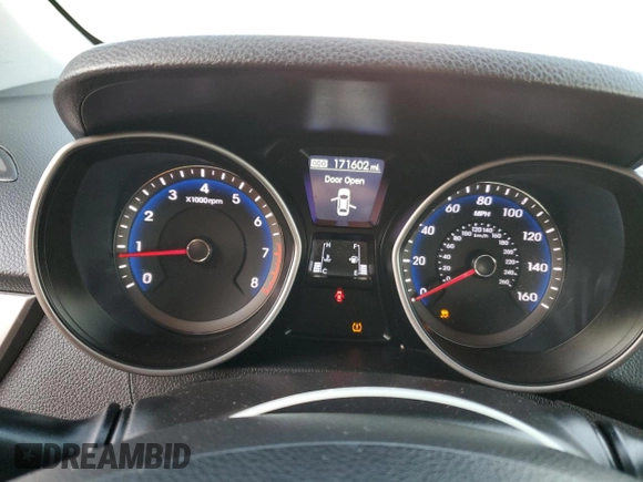 2013 Hyundai Elantra GT with VIN KMHD35LE7DU090822, listed as a Copart auction lot 76502934 with 171,602 mi miles and Salvage Title. Bid and sale history available at carsss.com. Image 9.
