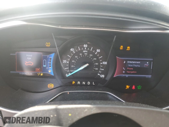 2013 Ford Fusion Titanium with VIN 3FA6P0SU0DR351380, listed as a Copart auction lot 54187745 with 115,082 mi miles and Salvage title. Bid and sale history available at DreamBid. Image 9.