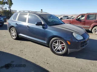 2004 Porsche Cayenne Turbo with VIN WP1AC29P34LA91310, listed as a Copart auction lot 75109944 with 165,993 mi miles and Salvage Title. Bid and sale history available at carsss.com. Image 4.