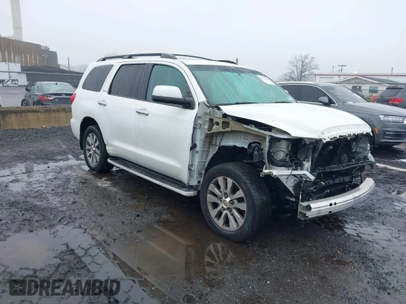 2016 Toyota Sequoia Limited with VIN 5TDJY5G18GS140071, listed as a IAAI auction lot 41570590 with 76,774 mi miles. Bid and sale history available at carsss.com. Image 1.
