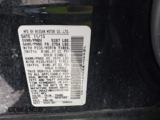 2014 Nissan Murano S with VIN JN8AZ1MW2EW510180, listed as a IAAI auction lot 41930346 with 155,754 mi miles and . Bid and sale history available at DreamBid. Image 9.
