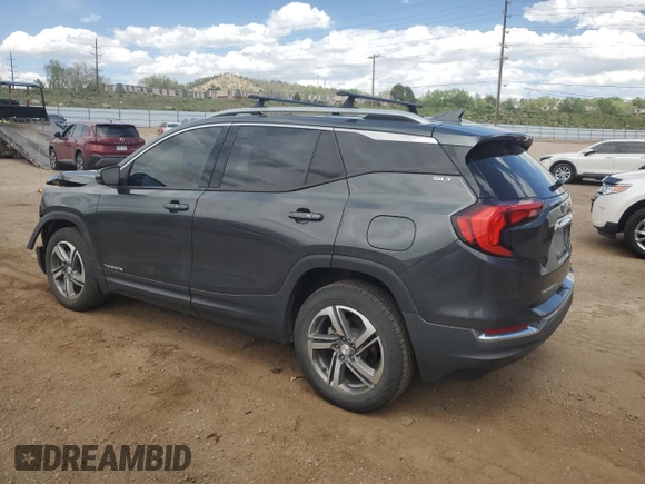 2020 GMC Terrain SLT with VIN 3GKALVEV0LL192836, listed as a Copart auction lot 57177325 with 59,695 mi miles and Salvage title. Bid and sale history available at DreamBid. Image 2.