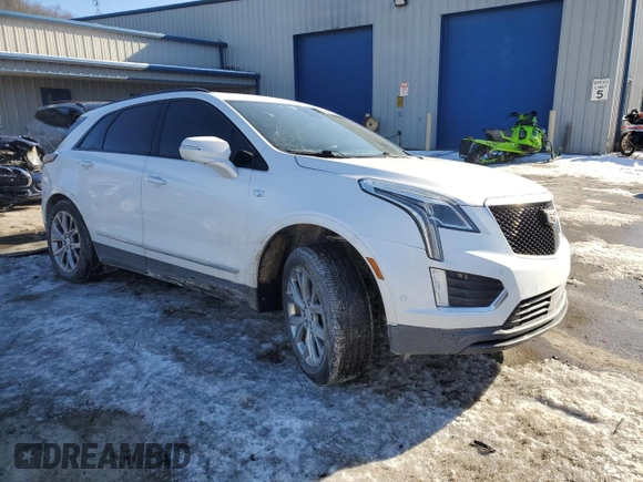2020 Cadillac XT5 Sport AWD with VIN 1GYKNGRS7LZ107984, listed as a Copart auction lot 42578205 with 88,411 mi miles and Salvage title. Bid and sale history available at DreamBid. Image 4.