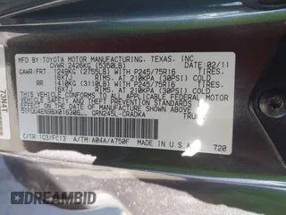 2011 Toyota Tacoma with VIN 5TFUU4EN9BX016306, listed as a IAAI auction lot 41371430 with 188,984 mi miles. Bid and sale history available at carsss.com. Image 9.